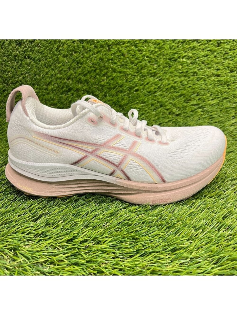 Asics Gel-Kayano 32 Womens Size 7.5D White Pink Athletic Running Shoes Sneakers